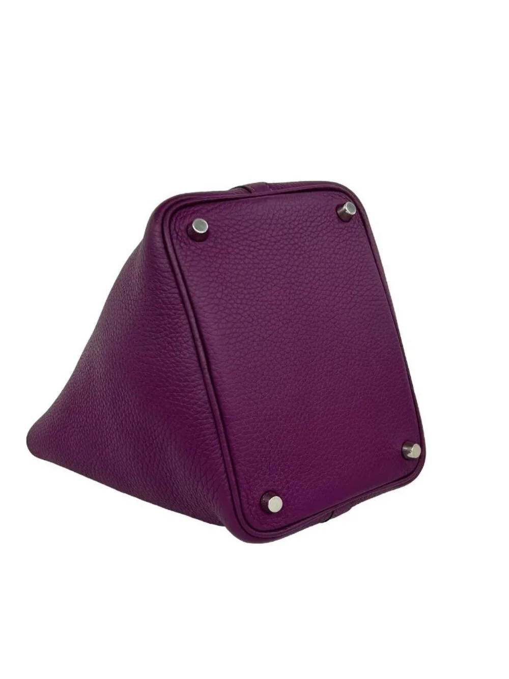 Hermes Picotin Lock PM Taurillon Clemence Handbag Mini Tote Anemone Purple